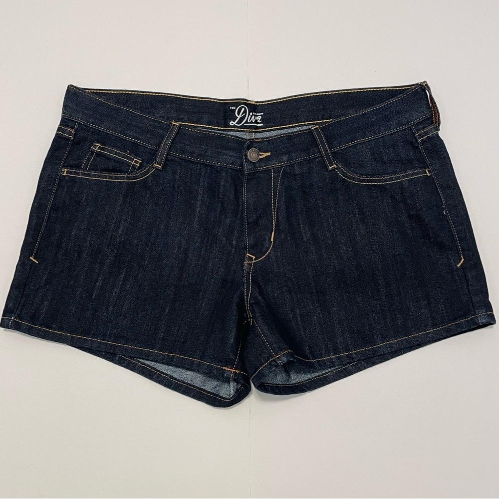 Old Navy The Diva Dark Blue Jean Women's Denim Shorts Size 12
